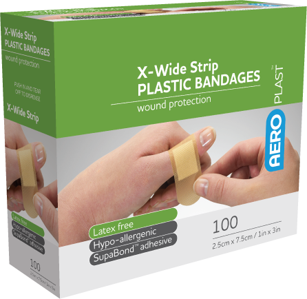 Plastic Wide Strip Bandages