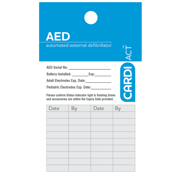 AED Test Tag